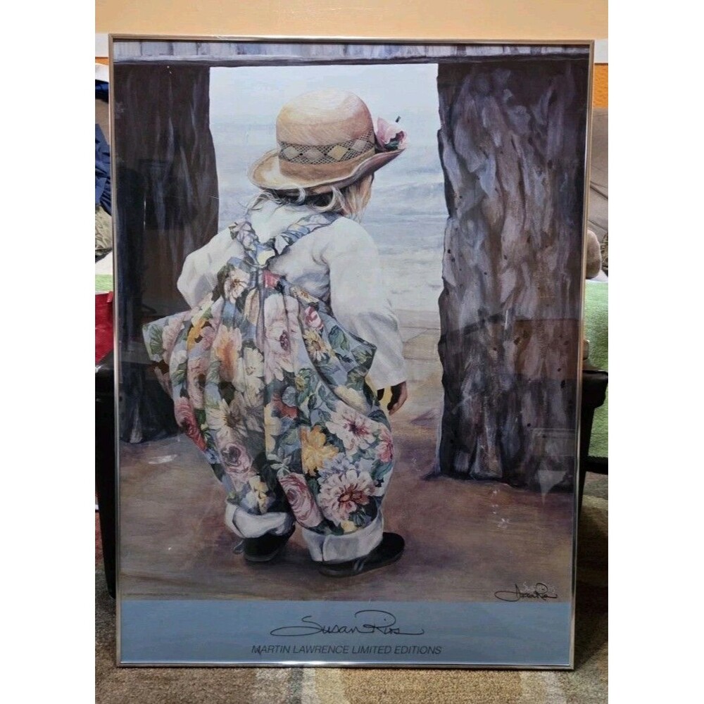 Susan Rios Signed Alexandria Serigraph On Paper 1992 Artwork Poster Wall Art